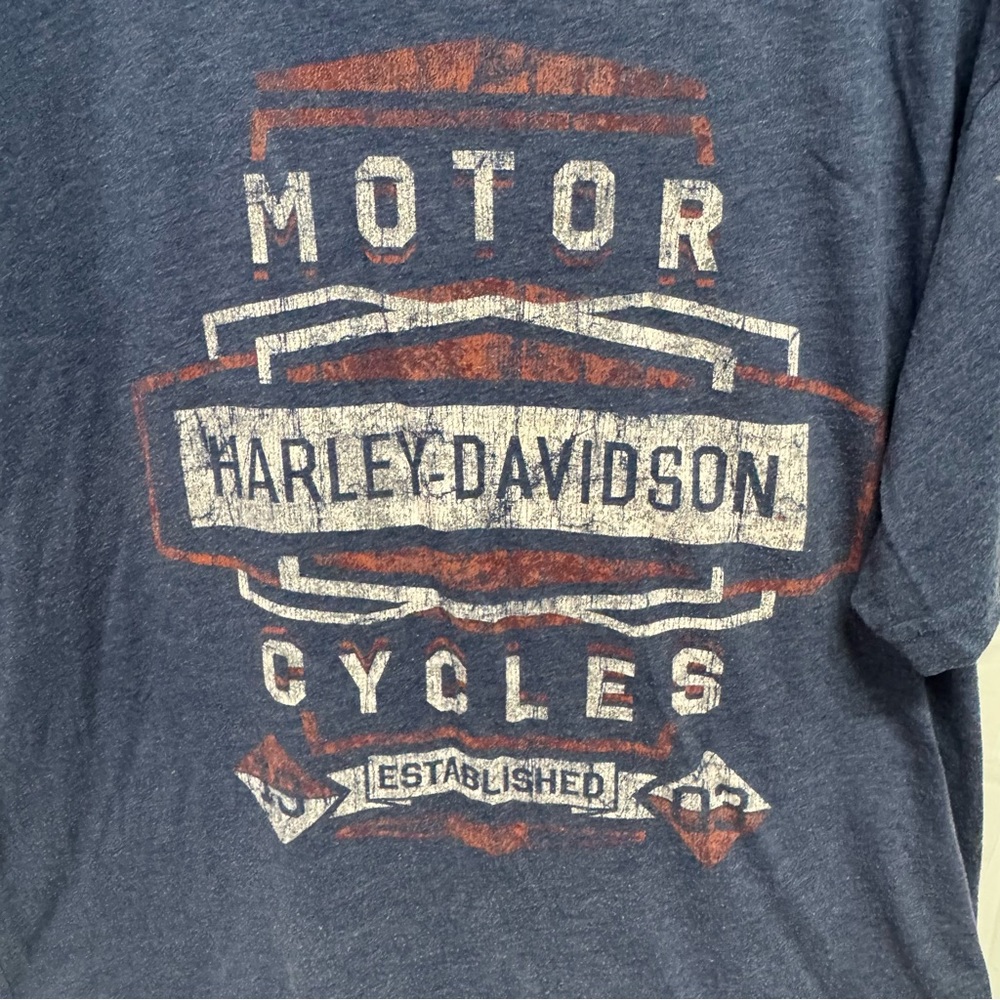 Harley-Davidson Blue Graphic T-Shirt